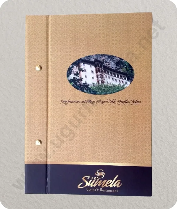 Vidalı Menü Baskısı - Uğur Matbaa baskı örneği